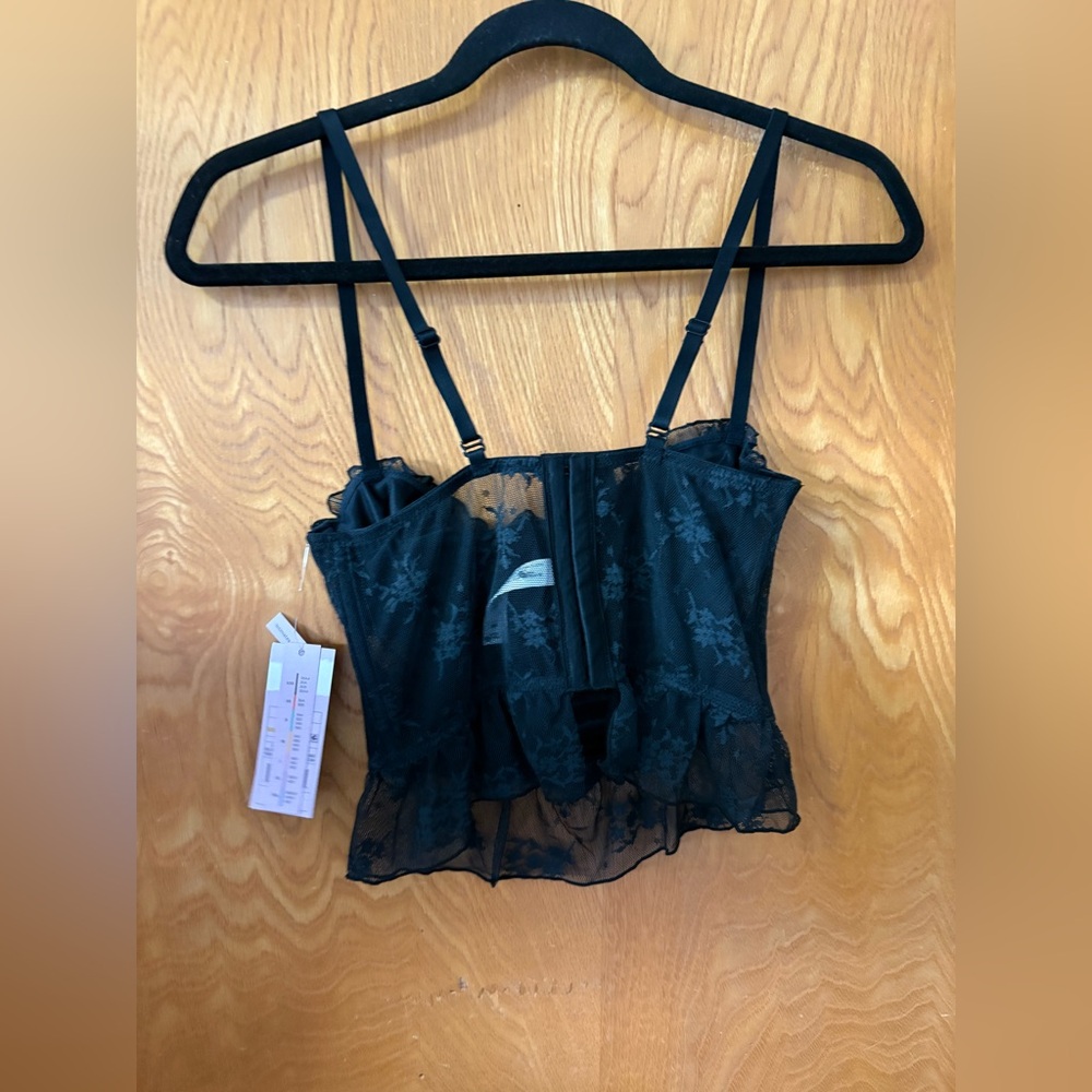 Wild Fable Black Sheer Lace corset Bralette XS - Picture 5 of 7